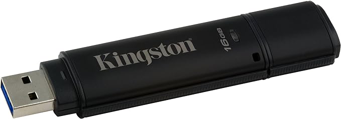 Kingston Digital 16GB USB 3.0 DT4000 G2 256 AES FIPS 140-2 Level 3 Encrypted (DT4000G2DM/16GB)