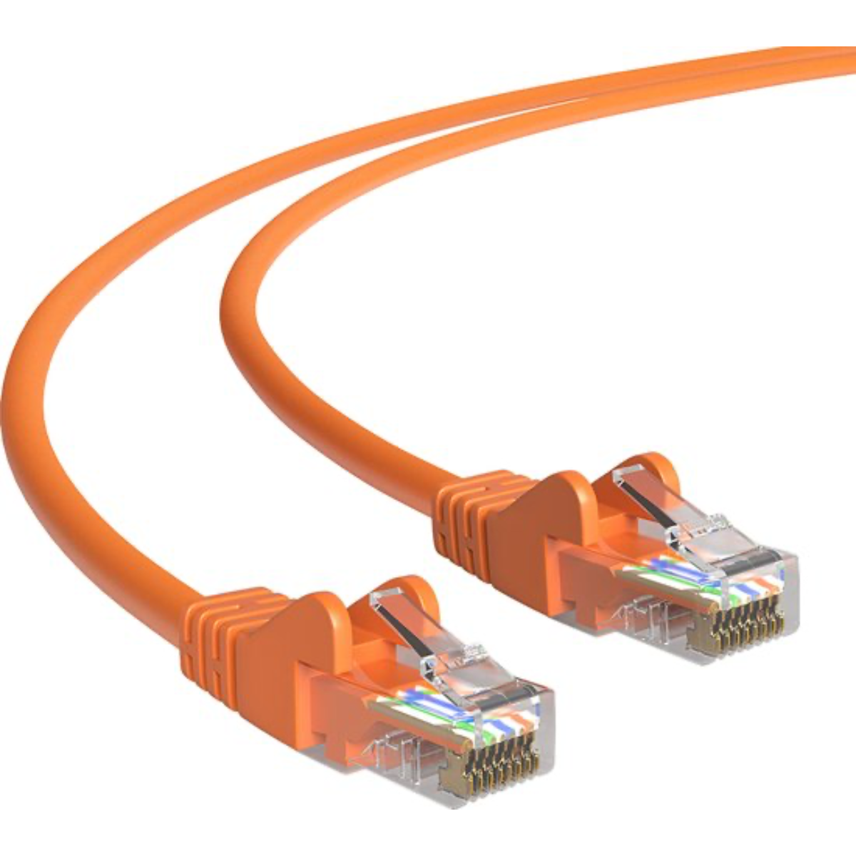 Allteq Cat 5e U/UTP Network Cable - 50m - Orange - 1 Gbps