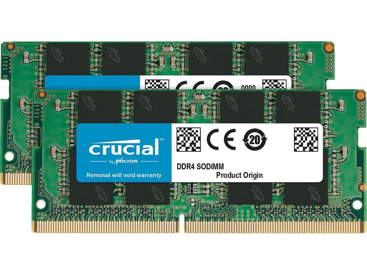 Crucial 16GB Kit DDR4 3200 MT/s 8GBx2 SODIMM 260pin