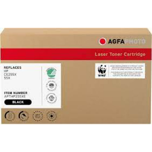 AgfaPhoto APTHP255XE High-Quality Black Toner Cartridge